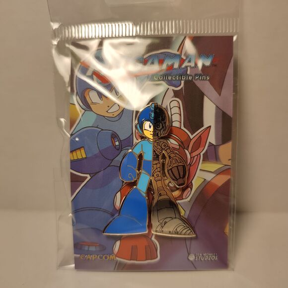 Mega Man Endoskeleton Enamel Pin Official Capcom Collectible Lapel Badge Figure - Picture 1 of 3